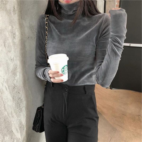 women's t-shirt turtleneck velvet women long sleeve t shirts solid color 2021 spring autumn velour t-shirts basic shirt, White
women's t-shirt turtleneck velvet women long sleeve t shirts solid color 2021 spring autumn velour t-shirts basic shirt, White