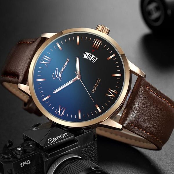 wristwatches relogio masculino watches men business sport stainless steel case leather band watch quartz geneva wristwatch reloj hombre, Slivery;brown
wristwatches relogio masculino watches men business sport stainless steel case leather band watch quartz geneva wristwatch reloj hombre, Slivery;brown
