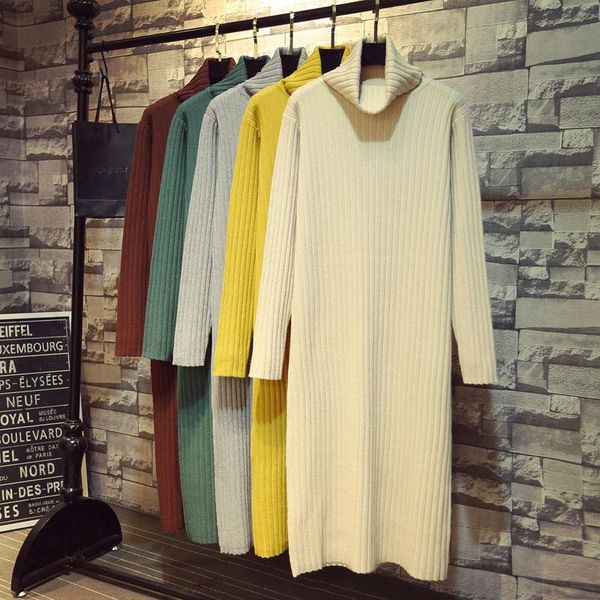 casual dresses autumn korean-style rib knitted turtleneck long dress fashion women knit sleeve loose over the knee sweater, Black;gray
casual dresses autumn korean-style rib knitted turtleneck long dress fashion women knit sleeve loose over the knee sweater, Black;gray