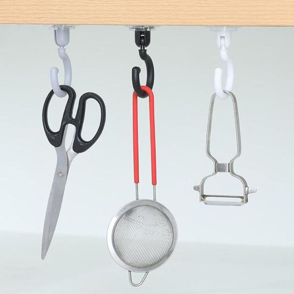 hooks & rails 5pcs ceiling rotating hook strong sticking household multifunctional kitchen and bathroom wall key hanging door rear coat
hooks & rails 5pcs ceiling rotating hook strong sticking household multifunctional kitchen and bathroom wall key hanging door rear coat
