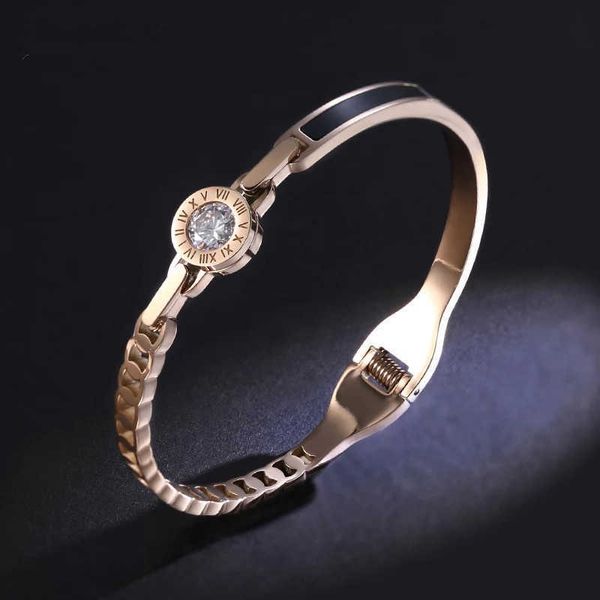 fashion 316 stainless steel bracelet women rose gold crystal spring bracelet nickel jewelry for women gift q0717, Black
fashion 316 stainless steel bracelet women rose gold crystal spring bracelet nickel jewelry for women gift q0717, Black