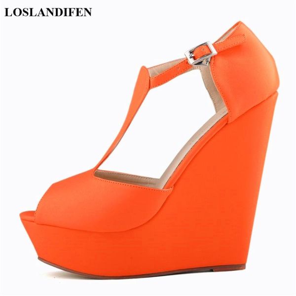 high platform women's sandals concise pu leather hollow wedges peep toe fashion t-buckle heels 14cm shoes women, Black
high platform women's sandals concise pu leather hollow wedges peep toe fashion t-buckle heels 14cm shoes women, Black