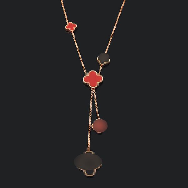 popular brand women gift clover pendant stainless steel 18k rose gold ladies jewelry, Silver
popular brand women gift clover pendant stainless steel 18k rose gold ladies jewelry, Silver