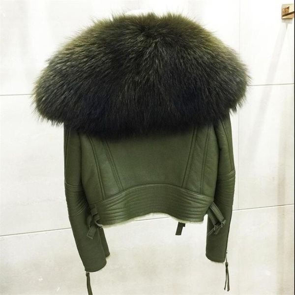 women's fur & faux women 2021 real sheep coat warm genuine merino sheepskin leather parka large raccoon winter jacket, Black
women's fur & faux women 2021 real sheep coat warm genuine merino sheepskin leather parka large raccoon winter jacket, Black