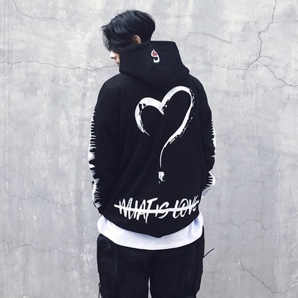 2021 hip hop fashion suit chinese character printed hoodie men's spring and summer season cotton coat love couple's sweater, Black
2021 hip hop fashion suit chinese character printed hoodie men's spring and summer season cotton coat love couple's sweater, Black