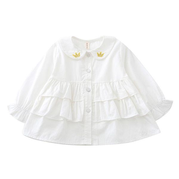shirts shirt spring baby girls pure color cotton blouse lnfant crown pattern embroidery round collar cute comfortable full sleeve, White;black
shirts shirt spring baby girls pure color cotton blouse lnfant crown pattern embroidery round collar cute comfortable full sleeve, White;black