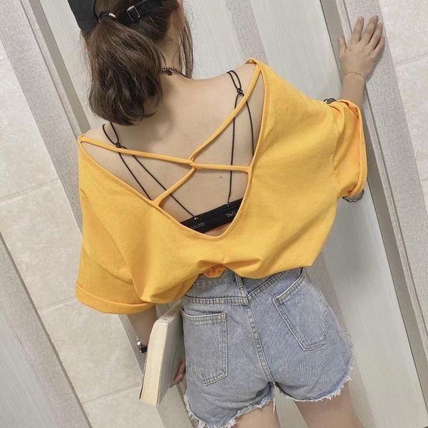 yoga outfit women's drawstring sports korean loose breathable student short halter short-sleeved t-shirt gym workout crop
yoga outfit women's drawstring sports korean loose breathable student short halter short-sleeved t-shirt gym workout crop