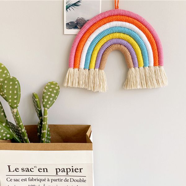 nordic style baby pillow cushion hand-woven rainbow kids wall crib tent kindergarten ornament children's room decoration
nordic style baby pillow cushion hand-woven rainbow kids wall crib tent kindergarten ornament children's room decoration
