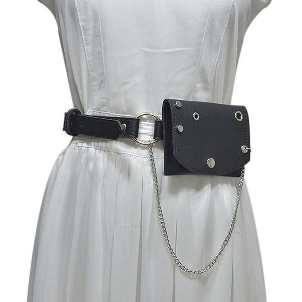 belts 2021 fashion punk harajuku pu waist bag purse fanny pack bandage harness metal tassel small chain women belt, Black;brown
belts 2021 fashion punk harajuku pu waist bag purse fanny pack bandage harness metal tassel small chain women belt, Black;brown