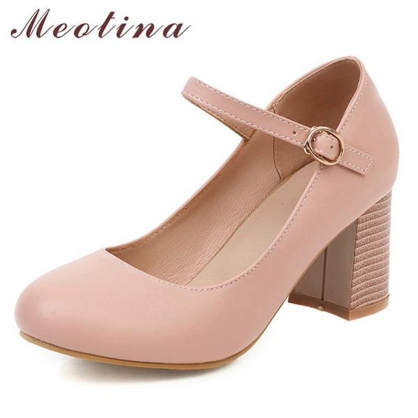 dress shoes meotina high heels women pumps buckle chunky mary janes elegant shallow round toe ladies plus size 33-46, Black
dress shoes meotina high heels women pumps buckle chunky mary janes elegant shallow round toe ladies plus size 33-46, Black