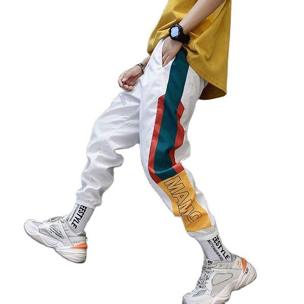 men's pants hip hop splice joggers fashion men casual cargo pant trousers elastic waist harem, Black
men's pants hip hop splice joggers fashion men casual cargo pant trousers elastic waist harem, Black