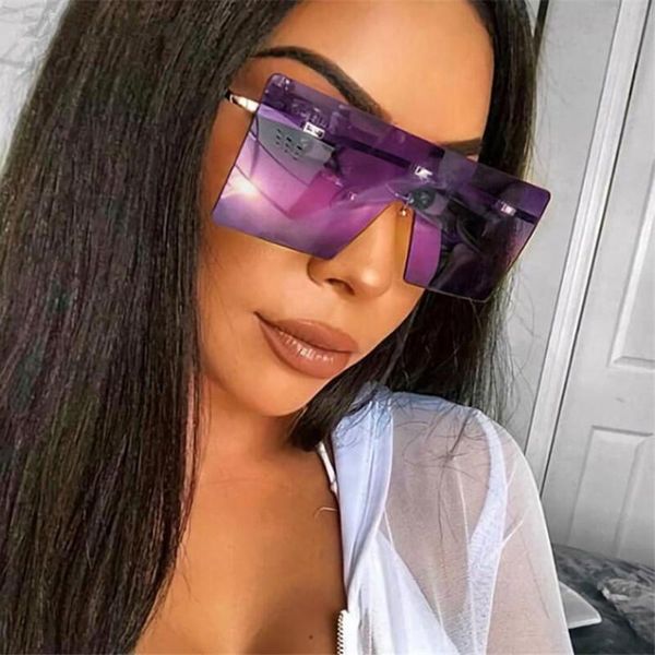 sunglasses oversize square women fashion flat gradient sun glasses men rimless large frame oculos uv400 points jh8587, White;black
sunglasses oversize square women fashion flat gradient sun glasses men rimless large frame oculos uv400 points jh8587, White;black