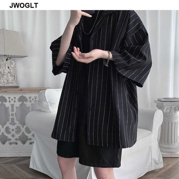 korean striped shirts summer casual half sleeve white black shirts harajuku streetwear loose oversize social button blouse 5xl 210528
korean striped shirts summer casual half sleeve white black shirts harajuku streetwear loose oversize social button blouse 5xl 210528