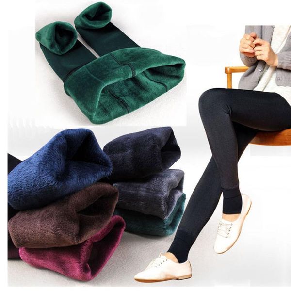 women's leggings solid comfortable women winter thick warm fleece lined thermal stretchy leggins mujer, Black
women's leggings solid comfortable women winter thick warm fleece lined thermal stretchy leggins mujer, Black