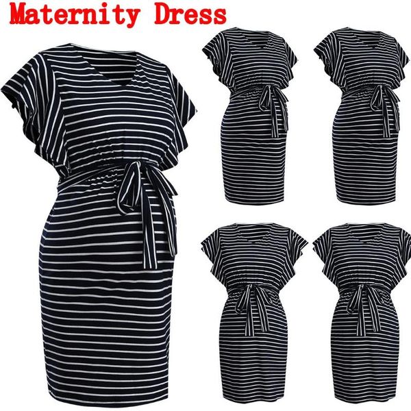 sell maternity dresses summer striped bandage short sleeve casual nursing dress elegant showers pregnant women clothes, White
sell maternity dresses summer striped bandage short sleeve casual nursing dress elegant showers pregnant women clothes, White