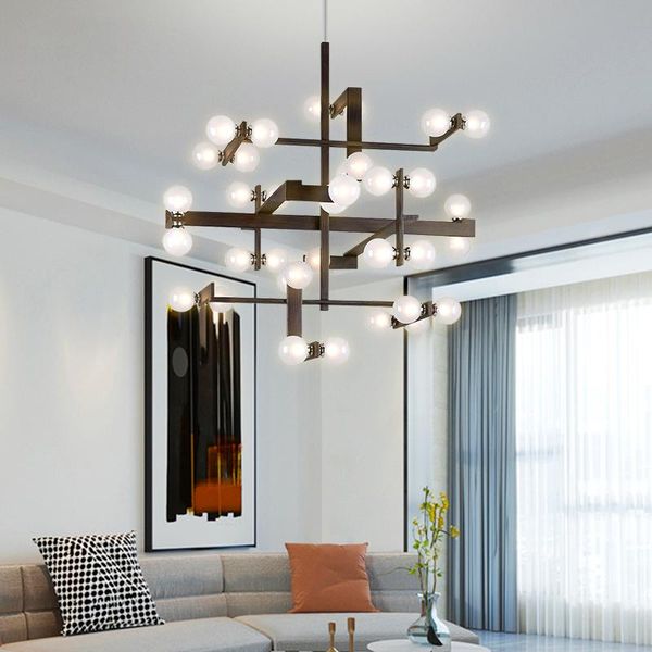post-modern luxury living room chandelier designer model nordic study stacking network wrought iron glass lamp pendant lamps
post-modern luxury living room chandelier designer model nordic study stacking network wrought iron glass lamp pendant lamps