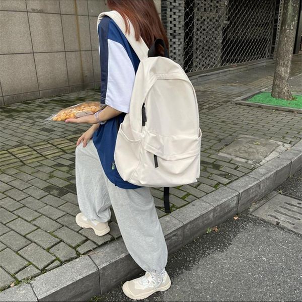 backpack waterproof women lapbackpacks teenager girls solid color schoolbag male female college student travel pack trend rucksack
backpack waterproof women lapbackpacks teenager girls solid color schoolbag male female college student travel pack trend rucksack