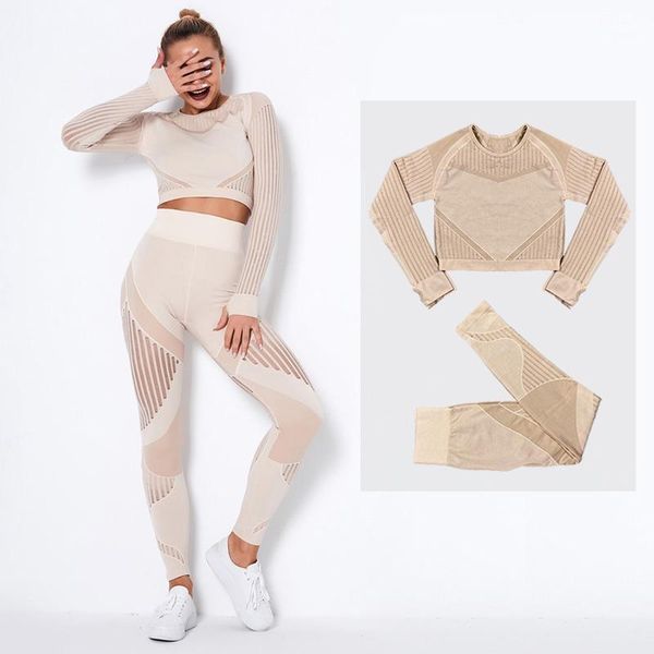 seamless yoga set women fitness clothing hollow out long sleeve crop running leggings 2pcs sport outfits workout gym suit outfit
seamless yoga set women fitness clothing hollow out long sleeve crop running leggings 2pcs sport outfits workout gym suit outfit