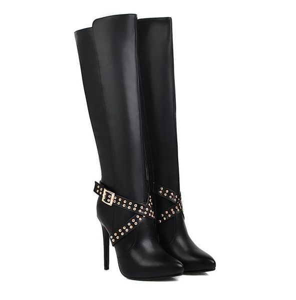 plus size 33 to 42 43 luxury rivets red bottoms knee high boots women designer shoes come with box, Black
plus size 33 to 42 43 luxury rivets red bottoms knee high boots women designer shoes come with box, Black