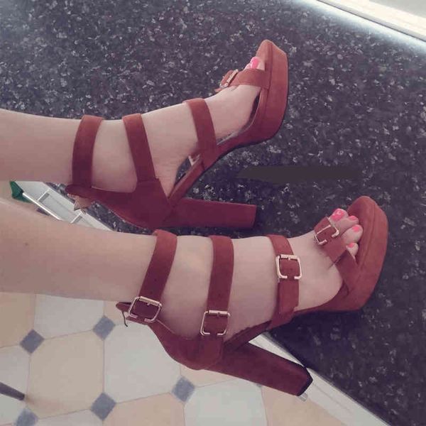 sandals peep toe platform chunky high heel flock ankle strap sandals for summer, Black
sandals peep toe platform chunky high heel flock ankle strap sandals for summer, Black