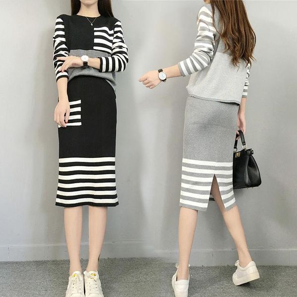 two piece dress woman knitted sweater skirt suit autumn female casual pieces sets winter warm loose pencil suits, White
two piece dress woman knitted sweater skirt suit autumn female casual pieces sets winter warm loose pencil suits, White