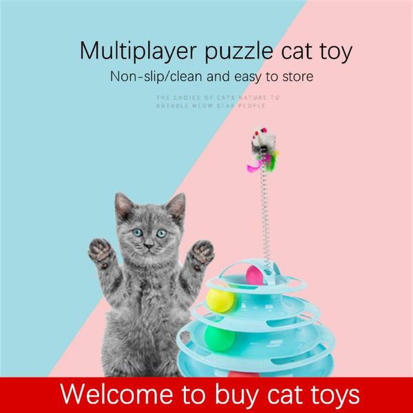 cat toys three-layer pet toy tower track disc intellectual entertainment ball training funny stick
cat toys three-layer pet toy tower track disc intellectual entertainment ball training funny stick