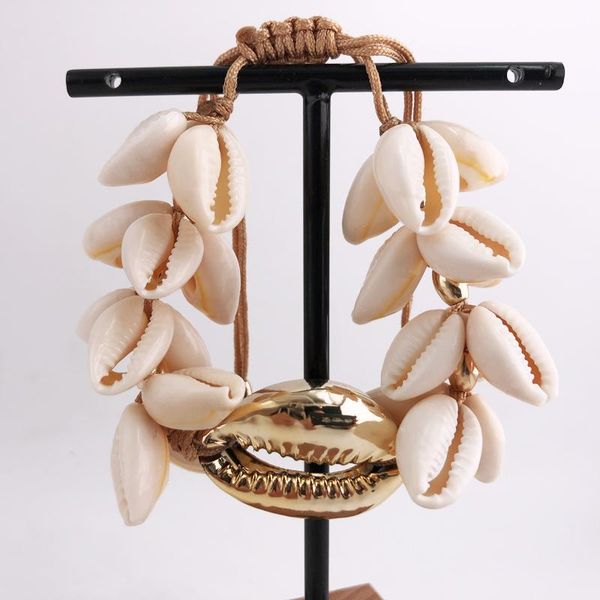 charm bracelets arrival bohemia natural big puka cowrie shell for women handmade jewelry summer holiday gift, Golden;silver
charm bracelets arrival bohemia natural big puka cowrie shell for women handmade jewelry summer holiday gift, Golden;silver