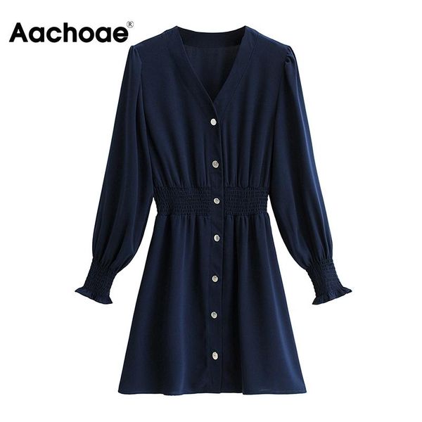 aachoae solid elegant dress women spring summer v neck casual a line butterfly long sleeve vintage navy vestidos dresses, Black;gray
aachoae solid elegant dress women spring summer v neck casual a line butterfly long sleeve vintage navy vestidos dresses, Black;gray