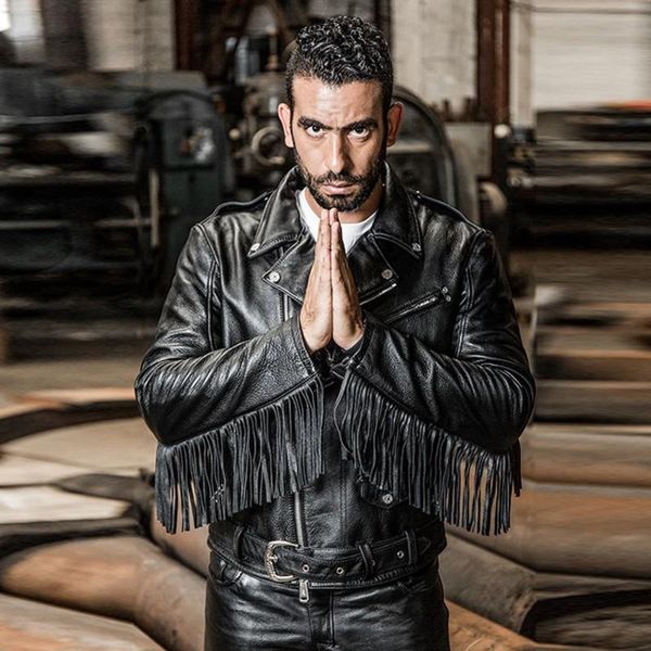 style tassel punk 100% real leather cowhide jacket men luxury lapel zipper biker motorcycle short coat party casual outerwear men's & f, Black
style tassel punk 100% real leather cowhide jacket men luxury lapel zipper biker motorcycle short coat party casual outerwear men's & f, Black