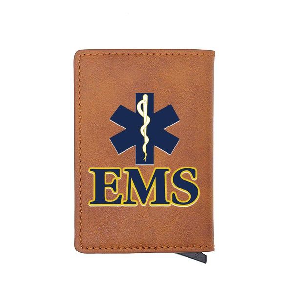card holders classic vintage emergency services ems printing holder wallet men women leather small money bag male purses, Brown;gray
card holders classic vintage emergency services ems printing holder wallet men women leather small money bag male purses, Brown;gray