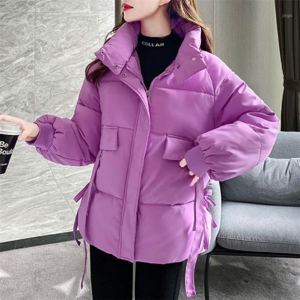 women's down & parkas winter loose women jacket short bread cotton padded casual thick warm jackets ladies coats parka outerwear female, Black
women's down & parkas winter loose women jacket short bread cotton padded casual thick warm jackets ladies coats parka outerwear female, Black