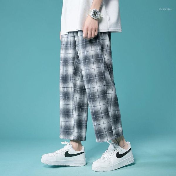 men's pants summer thin casual fashion retro plaid men streetwear loose straight wide-leg mens trousers m-5xl, Black
men's pants summer thin casual fashion retro plaid men streetwear loose straight wide-leg mens trousers m-5xl, Black