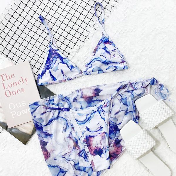 women's swimwear retro print three-piece swimsuit 2021 summer fashion split ladies bikini beach clothing, White;black
women's swimwear retro print three-piece swimsuit 2021 summer fashion split ladies bikini beach clothing, White;black