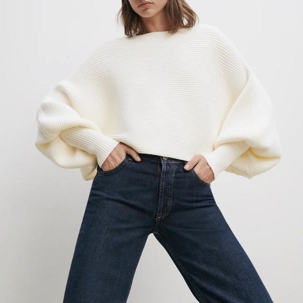 women's sweaters batwing sweater fashion women 2021 autumn winter plain white knitting pullover female knitwear loose, White;black
women's sweaters batwing sweater fashion women 2021 autumn winter plain white knitting pullover female knitwear loose, White;black