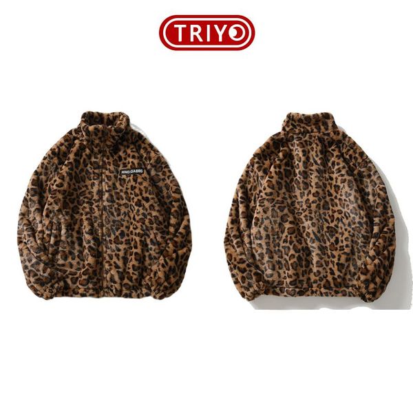 women's jackets triyo 2021 winter wool coat jacket women men streetwear oversize outwear cashmere fashion hip hop leopard pattern cloth, Black;brown
women's jackets triyo 2021 winter wool coat jacket women men streetwear oversize outwear cashmere fashion hip hop leopard pattern cloth, Black;brown