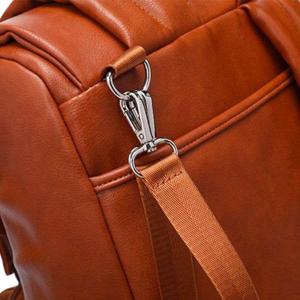 multifunctional baby diaper nappy mummy leather backpack large capacity maternity travel bag with changing stroller straps
multifunctional baby diaper nappy mummy leather backpack large capacity maternity travel bag with changing stroller straps