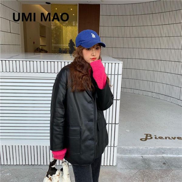 women's leather & faux umi mao 2021 spring autumn loose looking thin cool korean black goth woman jacket women with lapel y2k coat
women's leather & faux umi mao 2021 spring autumn loose looking thin cool korean black goth woman jacket women with lapel y2k coat