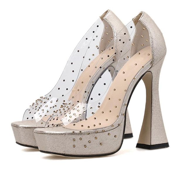 dress shoes pvc rhinestone peep-toe thin high-heeled pumps platform woman super high party wedding drop ship, Black
dress shoes pvc rhinestone peep-toe thin high-heeled pumps platform woman super high party wedding drop ship, Black
