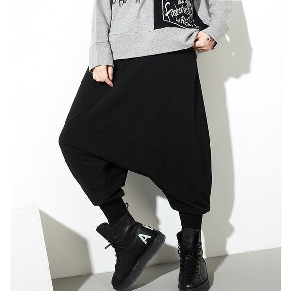 women's pants & capris trendy casual harem women pantalon femme trouser elastic waist drop crotch slacks trousers 168020, Black;white
women's pants & capris trendy casual harem women pantalon femme trouser elastic waist drop crotch slacks trousers 168020, Black;white