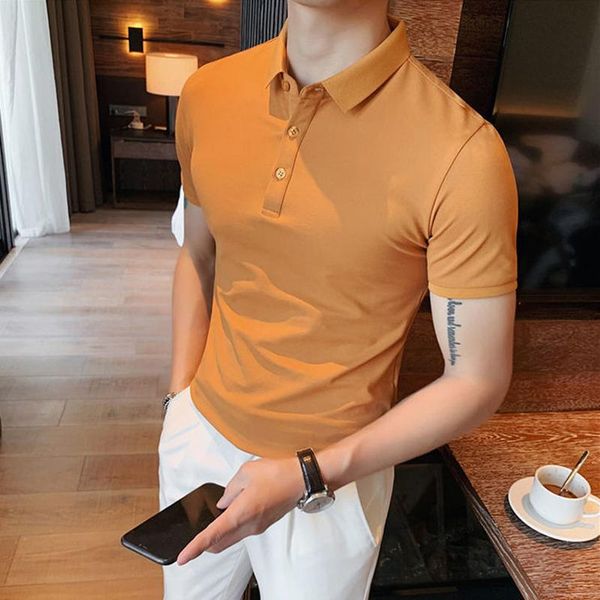 men's polos solid color men summer short slleve cotton golf casuel business wear ofiice male shirts, White;black
men's polos solid color men summer short slleve cotton golf casuel business wear ofiice male shirts, White;black