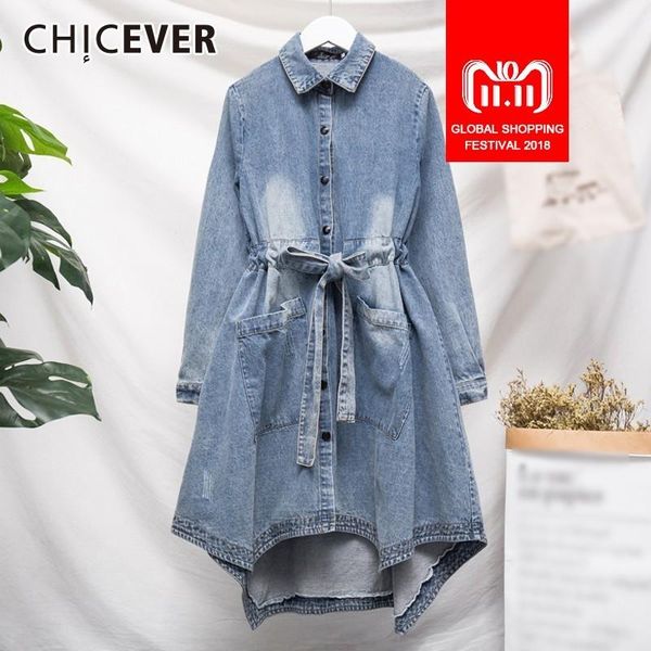 women's trench coats chicever denim windbreaker coat female single breasted high lace up irregular hem windbreakers plus sizes korean f, Tan;black
women's trench coats chicever denim windbreaker coat female single breasted high lace up irregular hem windbreakers plus sizes korean f, Tan;black