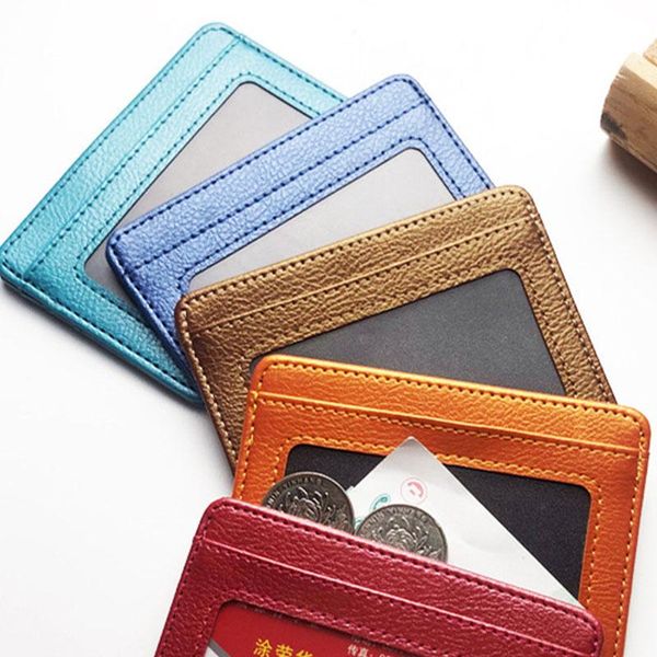 card holders multi-color pu holder wear-resistant creative transparent window id western style., Brown;gray
card holders multi-color pu holder wear-resistant creative transparent window id western style., Brown;gray