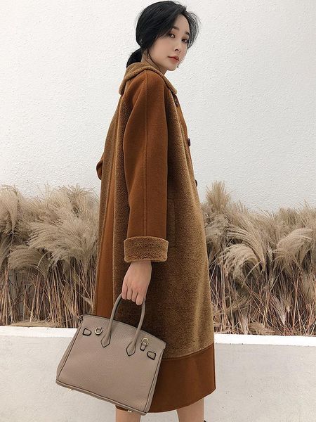 women's wool & blends double sided cashmere coat middle and long off-season winter clothes thickened high-end forest 100%, Black
women's wool & blends double sided cashmere coat middle and long off-season winter clothes thickened high-end forest 100%, Black
