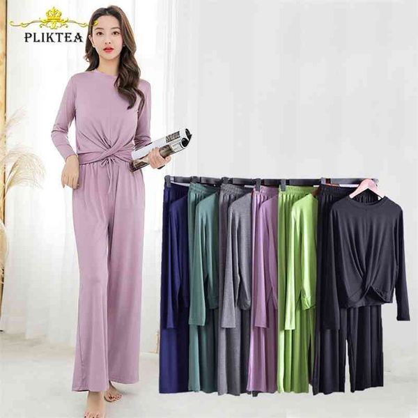 autumn 2 piece set loose long sleeve home clothes for women wear pants homewear plus size casual women's pajamas atoff home 210330, Black;red
autumn 2 piece set loose long sleeve home clothes for women wear pants homewear plus size casual women's pajamas atoff home 210330, Black;red