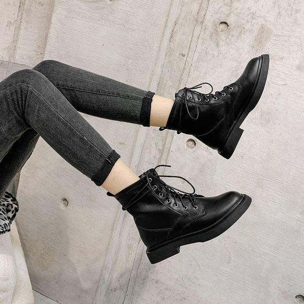 boots short women's autumn and winter 2021 british style breathable low heel round head joker slim shoes, Black
boots short women's autumn and winter 2021 british style breathable low heel round head joker slim shoes, Black