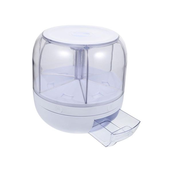 storage bottles & jars 1pc rotating compartment rice bucket multi-grid coarse cereals
storage bottles & jars 1pc rotating compartment rice bucket multi-grid coarse cereals