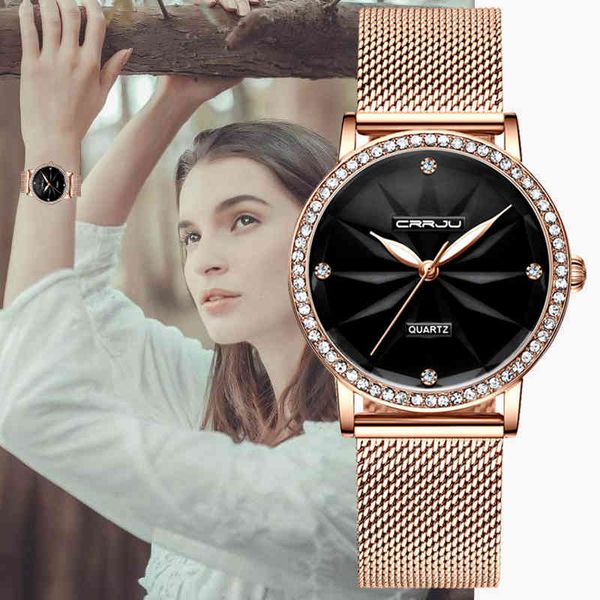 women watches crrju women fashion watch ladies flower watch luxury brand diamond quartz gold waterproof watch relogio feminino 210517, Slivery;brown
women watches crrju women fashion watch ladies flower watch luxury brand diamond quartz gold waterproof watch relogio feminino 210517, Slivery;brown