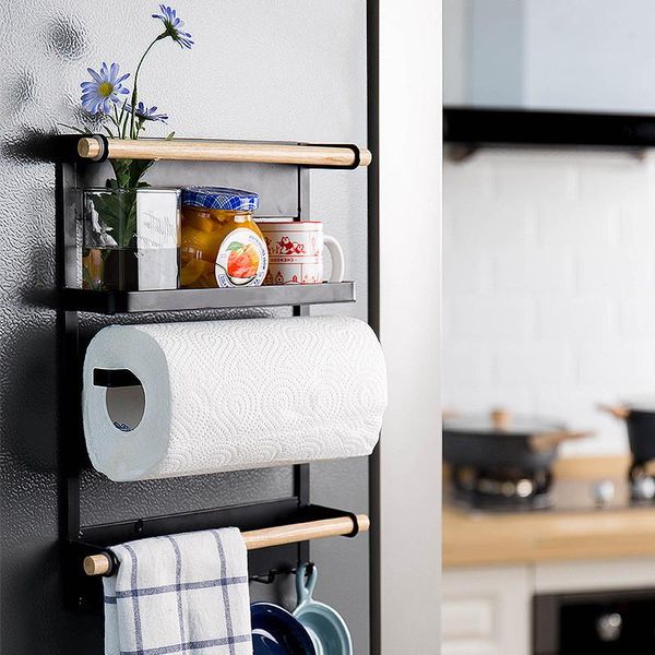 hooks & rails adorehouse magnetic storage shelf multifunctional fridge paper towel organizer sauce bottle rack kitchen
hooks & rails adorehouse magnetic storage shelf multifunctional fridge paper towel organizer sauce bottle rack kitchen