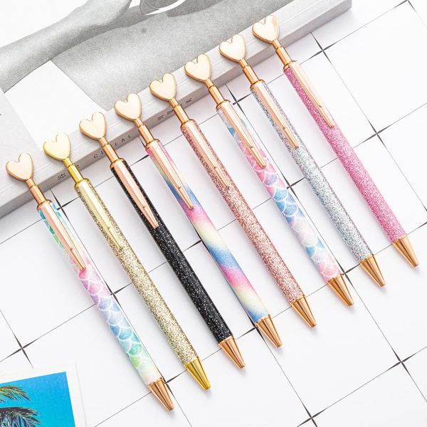 ballpoint pens 30 pcs/lot fashion glitter metal heart pen cute press ball business signature office school writing supplies, Blue;orange
ballpoint pens 30 pcs/lot fashion glitter metal heart pen cute press ball business signature office school writing supplies, Blue;orange