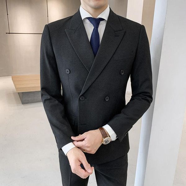men's suits & blazers tracksuits men 2 pieces sets slim fit casual lapel business formal wedding double-breasted blazer clothing pants, White;black
men's suits & blazers tracksuits men 2 pieces sets slim fit casual lapel business formal wedding double-breasted blazer clothing pants, White;black